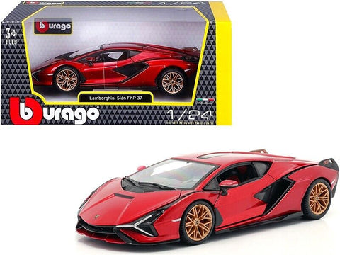 Bburago 1:24 Lamborghini Sian FKP 37 Red 21099