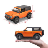 Maisto 1:24 Ford Bronco 2021 - Orange (18cm Long)