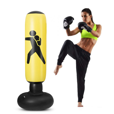 Inflatable Punching Bag Yellow