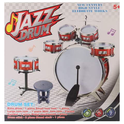 Kids Drum Set Red