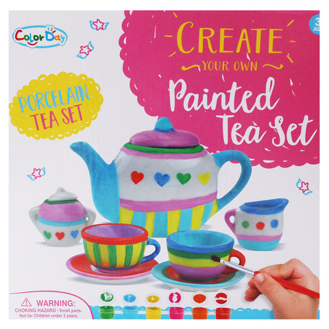 Porcelain Tea Set 9pc Paints