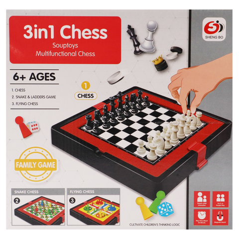 3 In 1 Magnetic board game