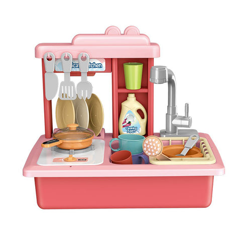 Kitchen Dishwasher Set Pink